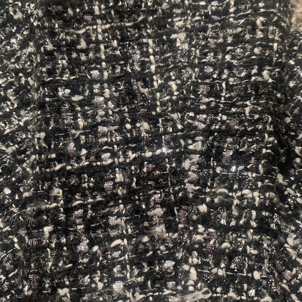 NWOT Dennis Basso Black and White Textured Blazer Coat - Picture 4 of 6